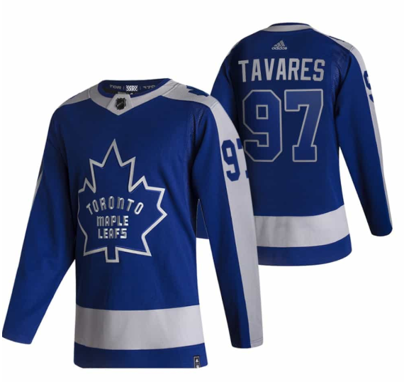 Men's Blue Toronto Maple Leafs #97 Joe Thornton 2020/2021 Reverse Retro Special Edition Stitched Jersey